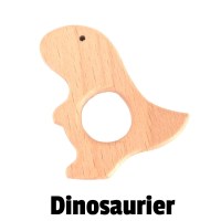 Beißanhänger Holz Dinosaurier
